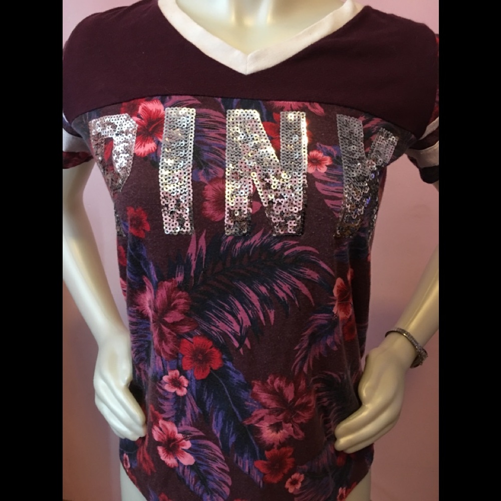 PINK Victorias Secret Sparkle Shirt | XS